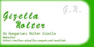 gizella molter business card